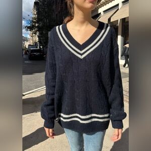 Brandy Melville Nikki Heavy Wool Stripe Sweater
